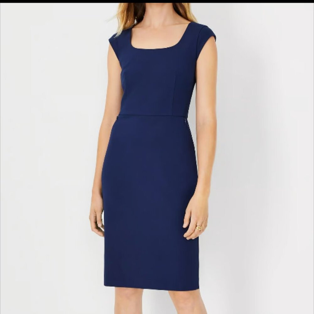 Elegant Navy Blue Women's Dress